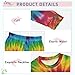 Ollabaky Pajama Set Fashionable Colorful Tie Dye 2 Piece Pjs Set Cotton Sleepwear Long Sleeve Top with Bottom, 6Y Multi