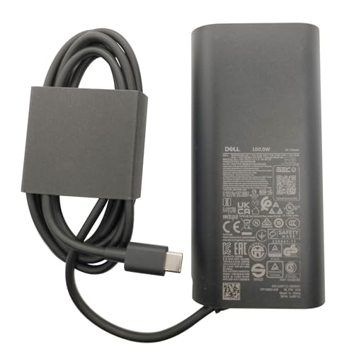 Dell Laptop Charger 100W Watt USB Type C Thunderbolt 3 AC Power Adapter DA100PM220 LA100PM220 HA100PM220