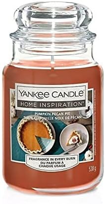 Yankee Candle Home Inspiration Large Jar Pumpkin Pecan Pie - Color: Orange