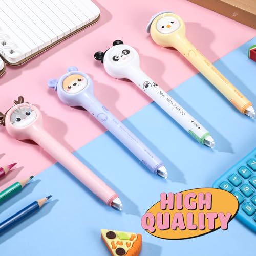 Lot de 4 stylos correcteurs Fullhawl mignons pour une correction instantanée au bureau - 3