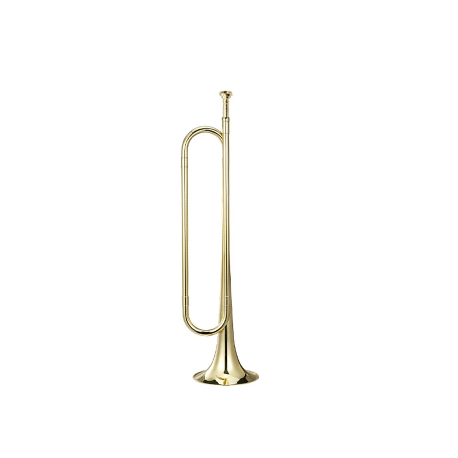 Tromba Strumento a tromba di base laccato in oro con bocchino salva-manodopera 7C. Tromba in Si bemolle per principianti