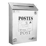 Boîte aux lettres décorative : fabriquée dans un matériau durable et résistant, style vintage