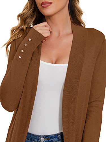 Image of Cardigan for Women Dressy Casual Long Sleeve Open Front Knit Cardigan Sweaters
