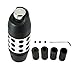 TIROL Automatic Shift Knob Hand-Stitched Gear Cover Universal Fit for Automatic Car Black with 4 Adapters
