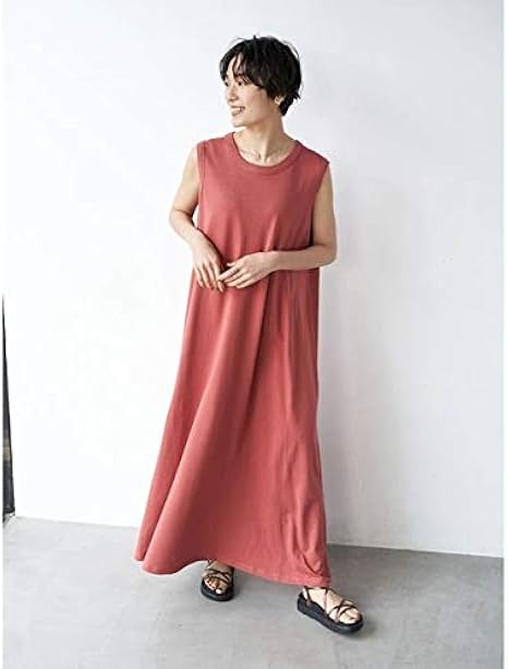 Amazon Co Jp アメリカンホリック American Holic ノースリーブフレアカットマキシワンピース 服 ファッション小物