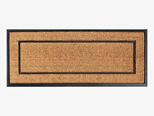 A1 Home Collections A1HOME200127-24X57-PL A1HC-Designer Hand-Crafted Rubber & Coir Rubber and Coir Doormat, 24"X57", Picture Frame