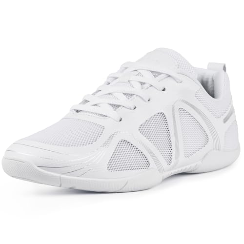 Image of CADIDL Cheer Shoes for Women Black Cheerleading Athletic Dance Shoes Girls Flats Tennis Walking Sneakers