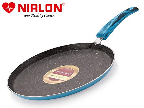 Image of Nirlon Blue Sea Non Stick Aluminium Flat Dosa Tawa