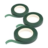LIFKOME 3pièces Ruban Adhésif Floral Vert Pour Compositions Reliures De Plantes Et Proje...