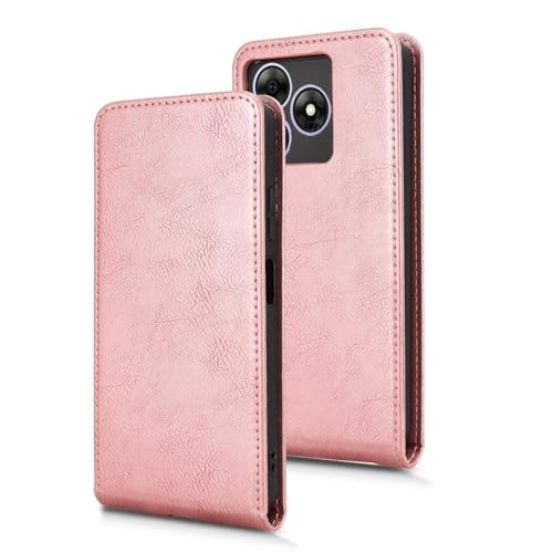 Coque Blackview Wave 8C rose avec étui rétro à fermeture supérieure
