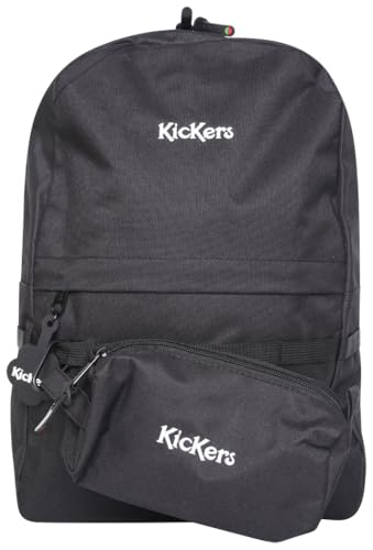 Kickers Sac à dos et trousse unisexe Gemini - Noir, Noir , taille unique