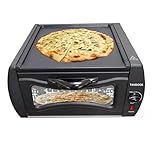 Ccarzzi Mini Electric Tandoor Oven, 15L Pizza Oven with Baking Tray, Grill Net, Grill Tongs, for Lahmacun Manakish Naan Bread Chapati Roti