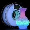 AMOLEN PLA Filament Glow in The Dark Veelkleurig Regenboog PLA Filament, Kleurverandering 3D Printer Filament in 5 Meter, 1kg (2.2lbs) Spoel