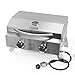 Barton Two-Burner Propane Tabletop Gas Grill Stainless Steel BBQ with Foldable Leg, 20000 BTU, Stainless Steel Barton Two-Burner Propane Tabletop Gas Grill Stainless Steel BBQ with Foldable Leg, 20000 BTU, Stainless Steel