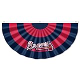 WinCraft Atlanta Braves Bunting Pleated Fan Banners