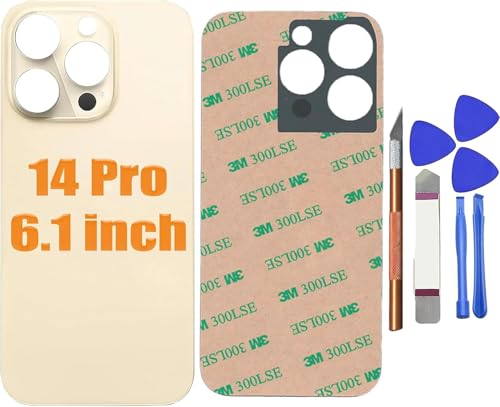 Solution dos en verre iPhone 14 Pro or fissuré réparation sans démonter la caméra