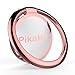 Phone Ring Holder, Pikabo Zinc Alloy 360 Degree Rotation Finger Ring Stand Grip Kickstand for iPhone 11 Pro Max Xs MAX XR X 8 7 6 Plus iPad Samsung Huawei and More. (Rose Gold)