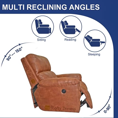 Image of Automatic Recliner Sofa 1 Seater - Luxurious Design, Plush Support, Durable Build, and 5-Year Warranty for Ultimate Comfort
