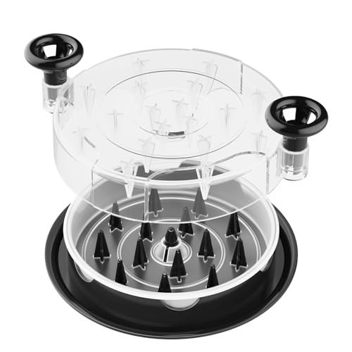 RDRVA Chicken Shredder,Visible Meat Shredder Grinder Machine,Chicken Shredder Tool Twist with Anti-Slip & Dishwasher Washable, Ergonomic Handle Suitable for Steak Pork Chicken Breast (Black)