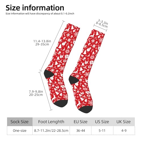 Image of Knee High Socks for Women Girls Fashion Women's Festival Stockings for Casual Running Work Travel