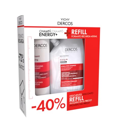 Vichy Dercos Champú Energy+ 400 ml + Refill 400 ml