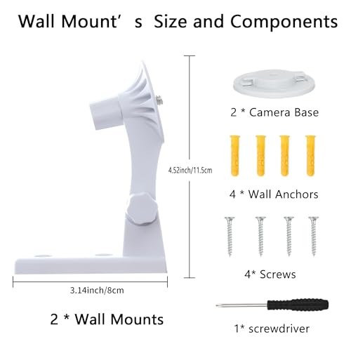 Support de caméra au plafond compatible Reolink E1 Pro et E1 inclinable lot de deux - 6