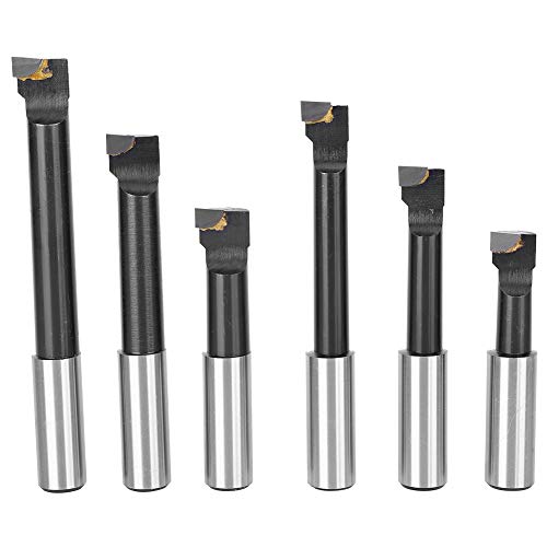 Topyond Bohrstange, Schnellarbeitsstahl, 12-teiliges Bohrstangenset 3/4 Zoll F1 Typ Hochgeschwindigkeitsstahl CNC-Drehwerkzeughalter Mit Basis
