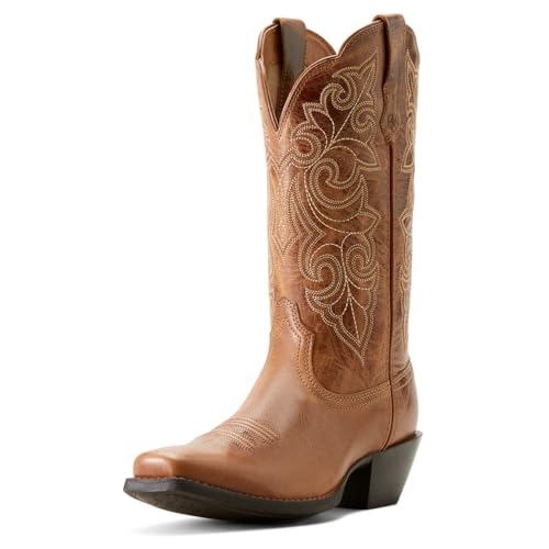 Ariat Women`s Round Up Russet Brown Vamp 11in Brown Top Boot