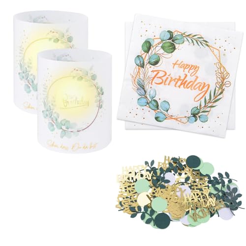 Serviettes d'anniversaire et kit complet pour décorer facilement une table de fête