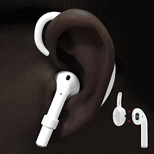 Straps Holder Compatible for Airpods, Paired Wireless Hook Accessories Holders Replacement with Airpods [One for Left and One for Right], White