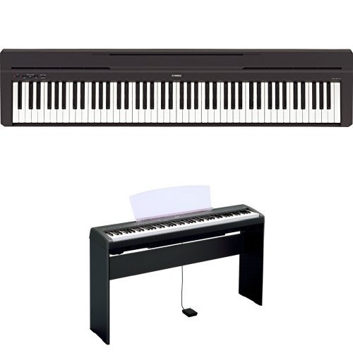 Yamaha – Piano Numérique – Noir + Support de Piano - Les Beatles, Paul McCartney, John Lennon, RIngo Starr, George Harrison Yamaha - Piano Numérique - Noir + Support de Piano