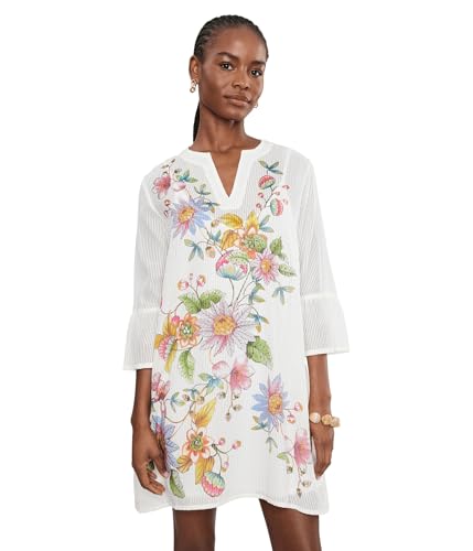 Johnny Was Womens Ruffle Sleeve Dress