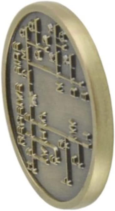 CW Morse Code Commemorative Coins CW Training Coin Morse Code Training Coin for Novice Radio Enthusiasts, Bronze, 500306396