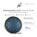 HOPWELL Steel Tongue Drum - 14 Inch 15 Note Tongue Drum - Hand Pan Drum with Music Book, Handpan Drums Mallets and Carry Bag, D Major (Navy Blue)