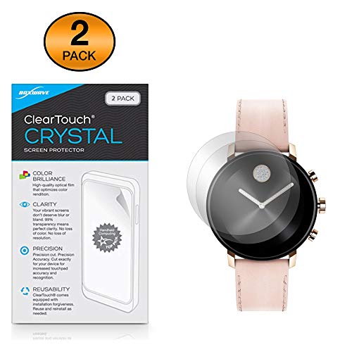 Protector de pantalla BoxWave ClearTouch Crystal para Movado Connect 2.0 de 40 mm (pack de 2) 2