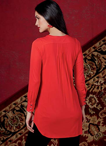 McCall's V1596 Vogue Padrão de costura, modelo, papel, branco, 6-8-10-12-14