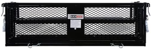 Black Widow ATV Rear Storage Basket Rack, 150 lb Capacity | Universal fit, tailgate for easy access, universal installation, hardware included