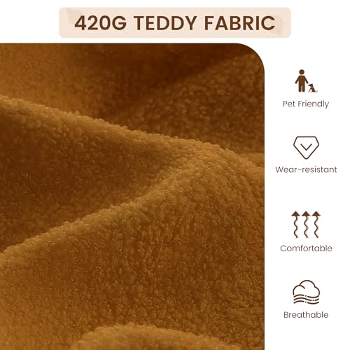 Sillón Plegable Peluche Marrón miniatura 4