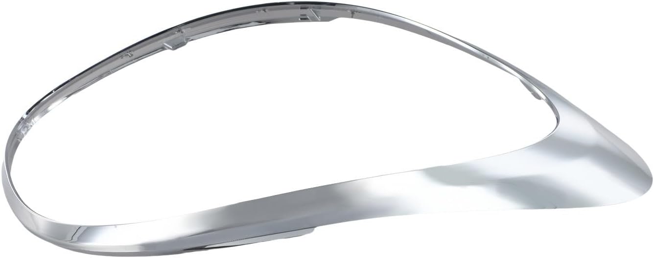 Left Taillight Trim Ring Frame, For Fiat 500L 2014-2020 Models, OEM 68235995AA 77366440, Exterior Fender Taillight Lamp Trim Ring Car Accessory, Silver Chrome Finish ABS Material