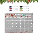 Herramienta de flujo de trabajo eficiente: diseñada con un juego de marcadores de 6 colores, la pizarra magnética acrílica soporta la organización codificada por colores para simplificar la gestión de tareas, por lo que es adecuada para el seguimiento de horarios y prioridades en aulas o entornos de planificación familiar