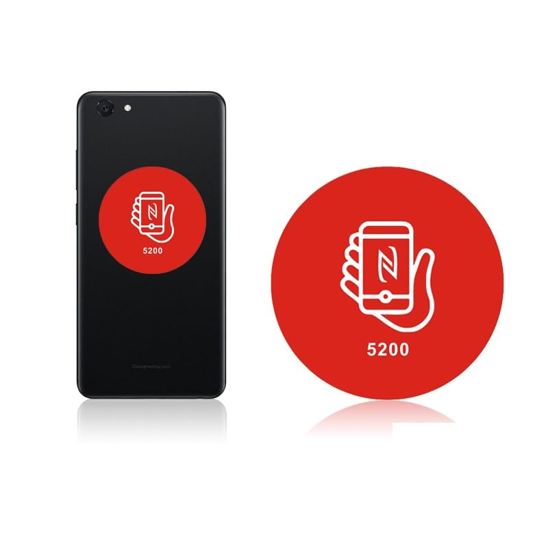 T5577/T5200 Writable 125kHz RFID Phone Sticker Adhesive Back Proximity ID Card Token Key Tag Rewritable (2 PCS)