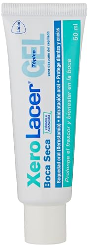 LACER XERO - Gel Tópico 50 ml, Gel Dental, Alivio de la Sequedad Oral, Refresca la Boca, Remineraliza el Esmalte, Refuerza las Encías, Reequilibra la Flora Bacteriana