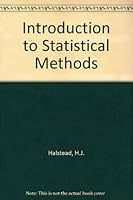Introduction to Statistical Methods 0333025180 Book Cover