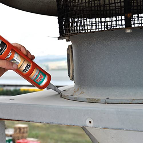 Akfix Hybrid Polymer Sealant - All Purpose Adhesive For Window, Door & Roofing Gutters, Super Bonding To Metal, Wood, Ceramic, Pvc, Glass, Concrete, Industrial Adhesives & Sealants | 1 Pack, 9.8 Oz. #TOP2