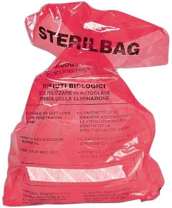 15473 Autoclave Bags with Indicator Strip, 125°C, 20" L x 12" W (Case of 500)