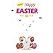 Produktbild Aploa 40cm X60cm Wandtattoos Für Schlafzimmer Osterhase Ostereier Tapete Selbstklebend Easter Decoration Hintergrundbild Fenster Dekoration Tapete Kindergarten