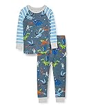  Hatley Organic Cotton Raglan Long Sleeve Printed Pyjama Set Pigiama, Knights And Dragons, 3 Years Bambino