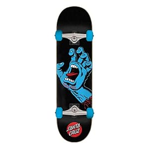 Santa Cruz Screaming Hand Full Skateboard Schwarz