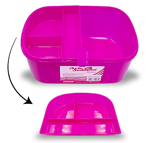 Kit 2 Maletas Pequena e Grande Multiuso Manicure Maquiagem