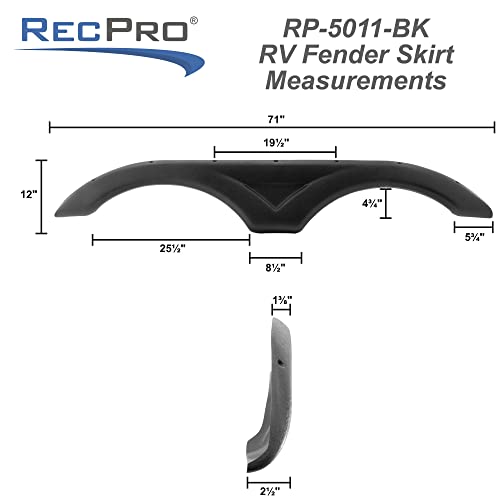 image for RecPro RV Tandem Fender Skirt | 71
